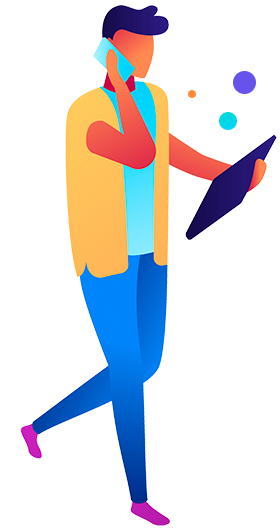 Man with laptop